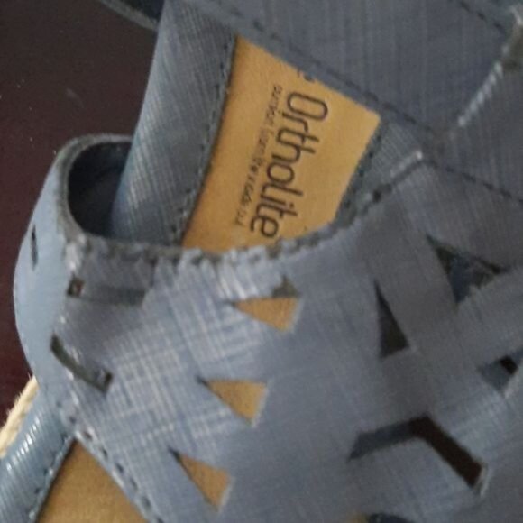 Croft & Barrow with Ortholite Wedge Heel Strap Back Open Toe Sandal Size 7M. - Picture 7 of 7